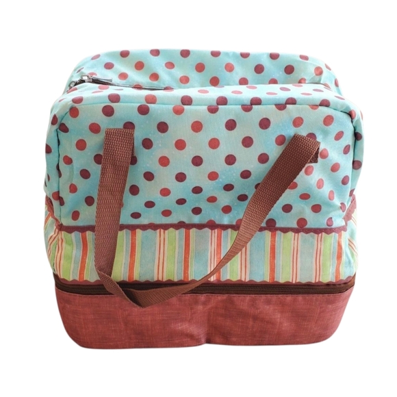 Deluxe Insulated Potluck Carrier Bag With Ceramic Dish New With Tag. - Picture 3 of 16